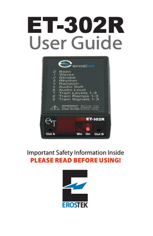 User Guide for ET302R