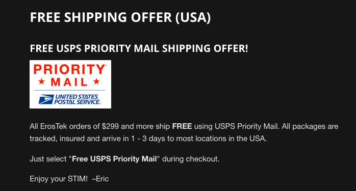 Free Shipping Offer USA